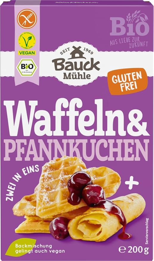 Bauck Mühle Organic gluten free waffles & pancakes